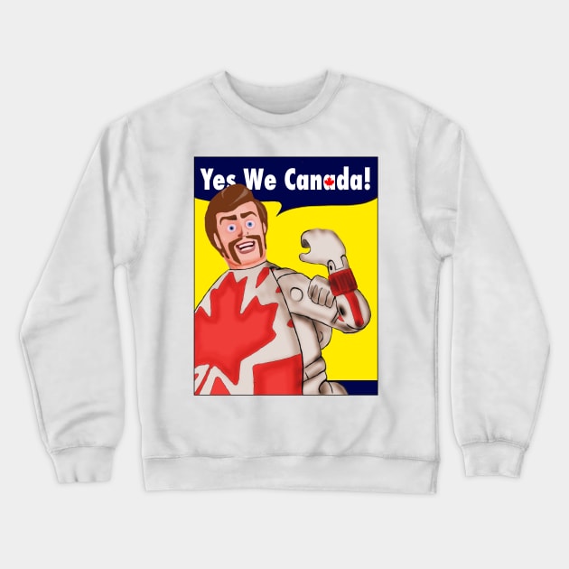 Duke Caboom - Yes We Canada! Crewneck Sweatshirt by Allfather Apparel